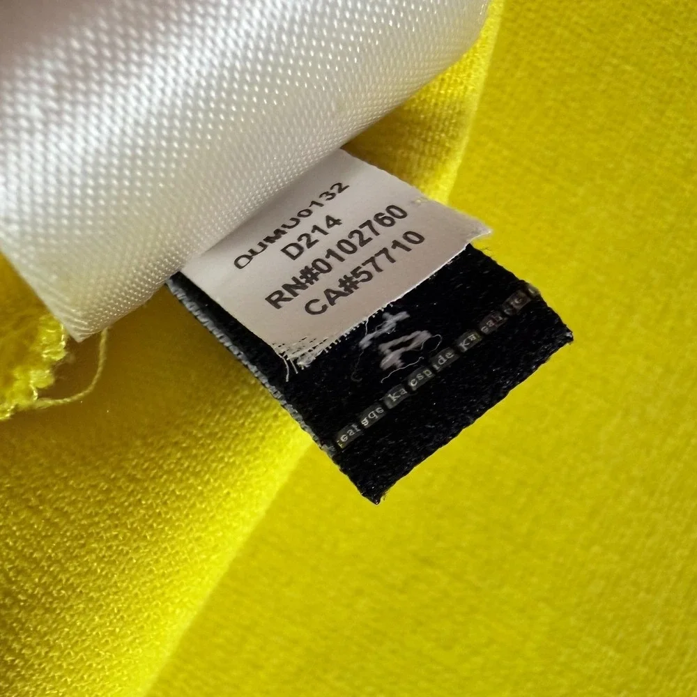 Kate Spade New York Hana Colorblock Shift Dress XS White Yellow Retro 60's